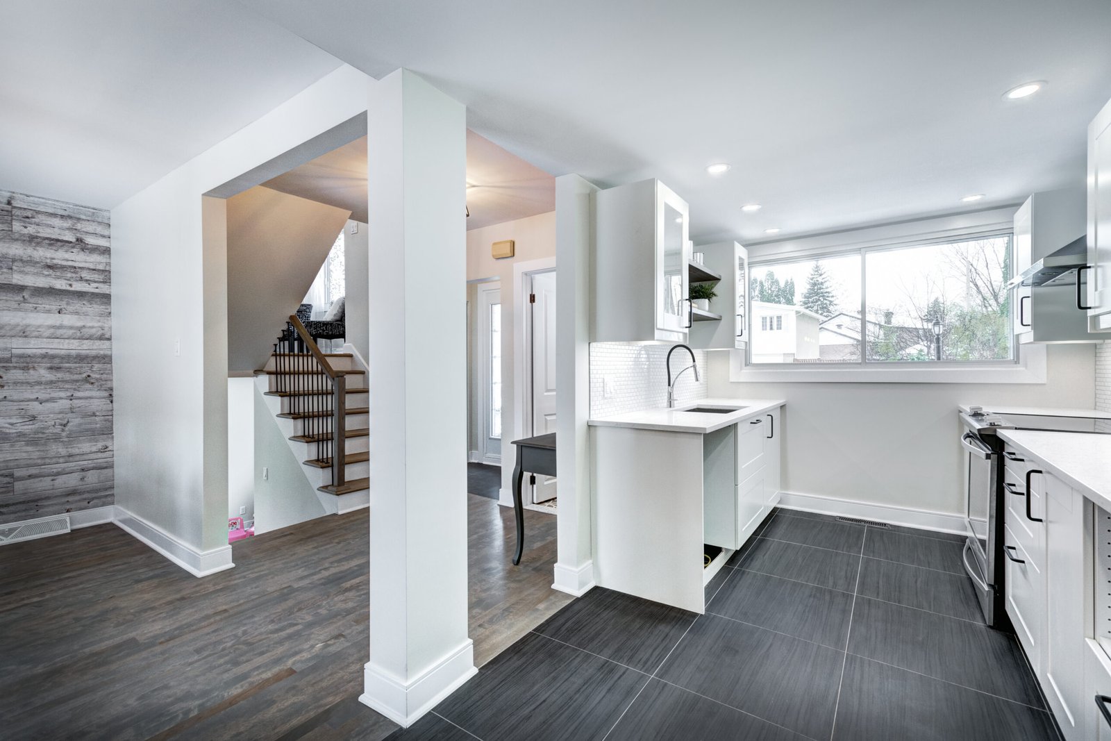 Post-construction cleaning service in a San Diego home