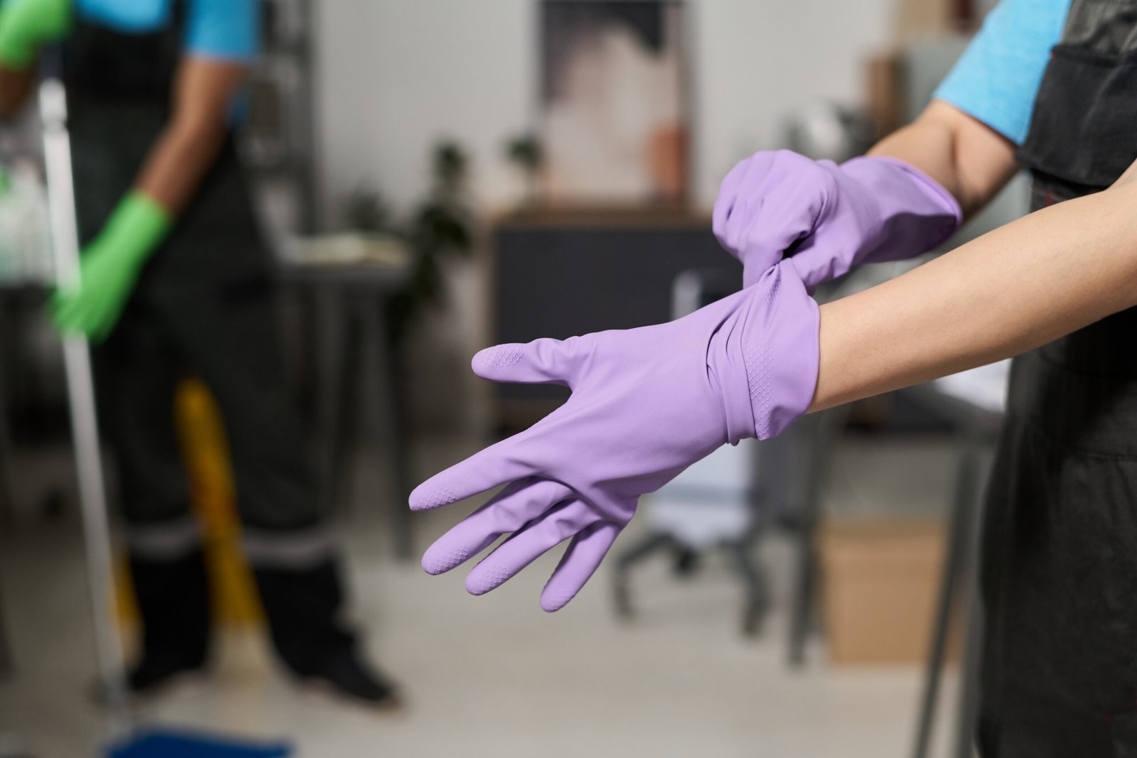 Specialty cleaning service in a San Diego home